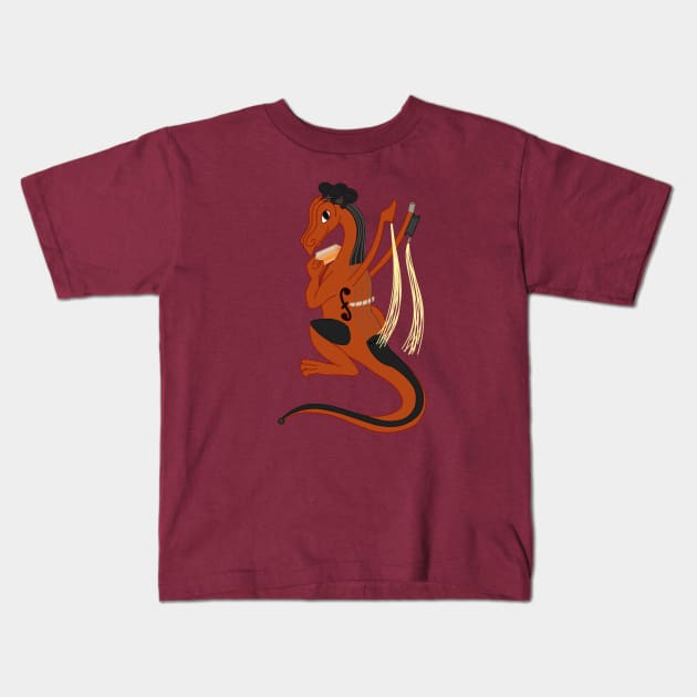 String Orchestra Dragon Kids T-Shirt by MeganDaly